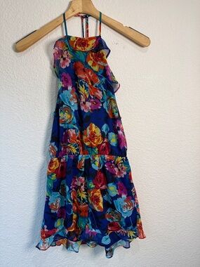 Sugar+Lips Women's Floral Romper Sz XS Step By Step Florence Ruffle Resortwear